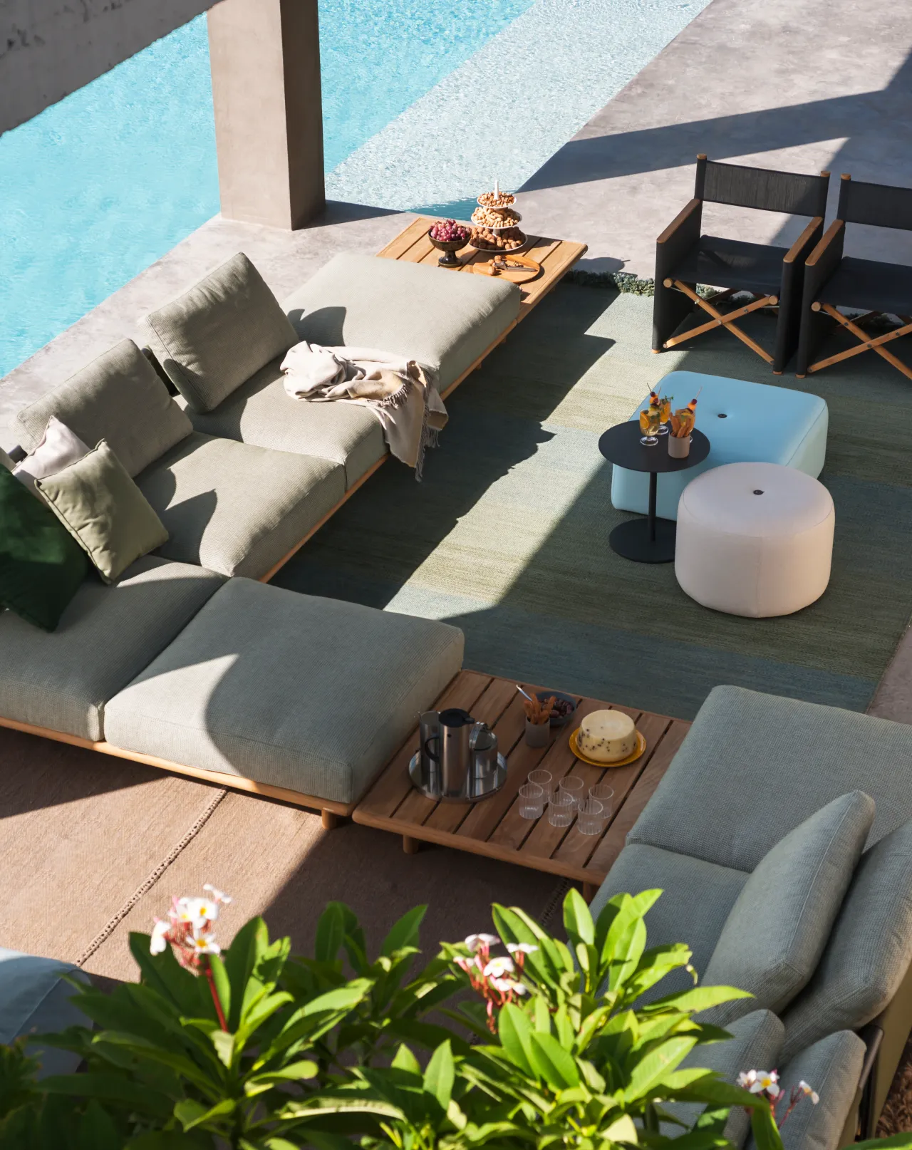 RODA Eden outdoor sofas in teak